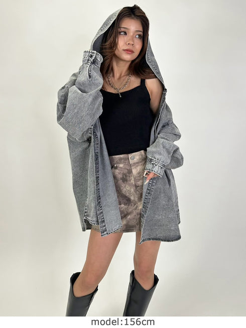 ケミカルフードシャツ