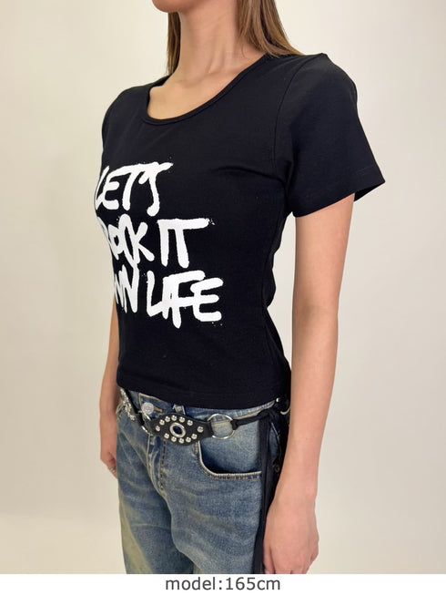 手書き風ロゴTシャツ