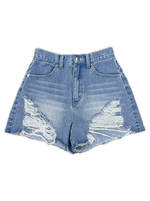 ハイダメージデニムショートパンツ