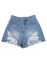 ハイダメージデニムショートパンツ