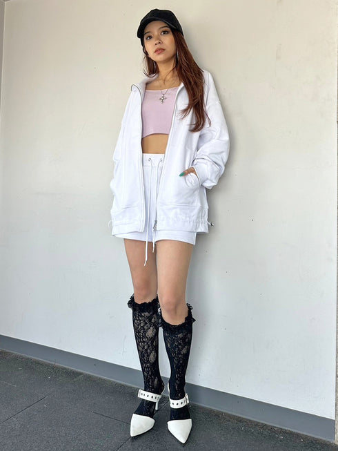 スタンドネックスウェットセットアップ