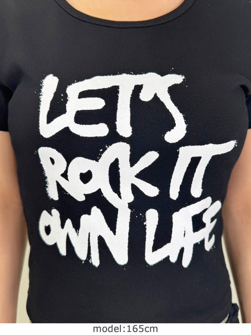 手書き風ロゴTシャツ