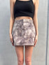 ニュアンス柄ミニスカート