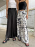 ベルト付ラップシフォンワイドパンツ