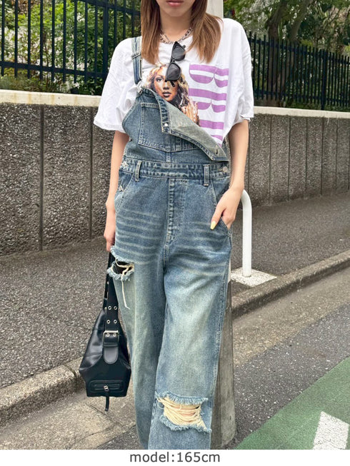 ヴィンテージデニムオーバーオール