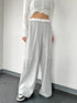 コントラストトリムスウェットカーゴパンツ