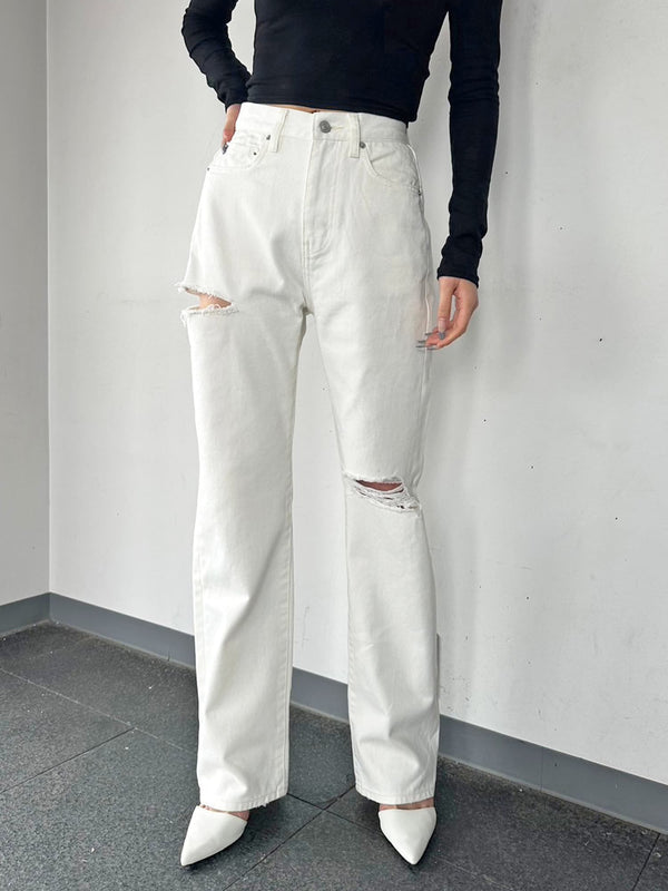 EGストレートデニムパンツ