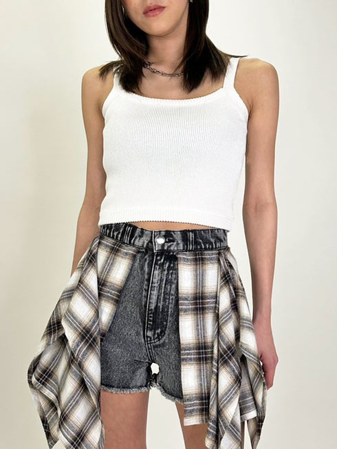 サマーニットキャミトップ