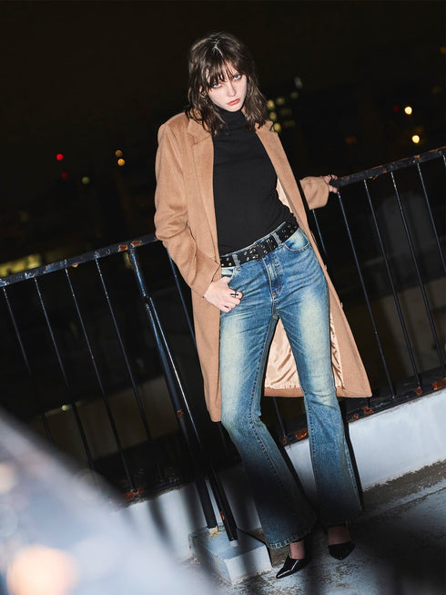 3釦Iラインチェスターコート