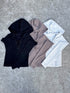 レースアップフードトップ