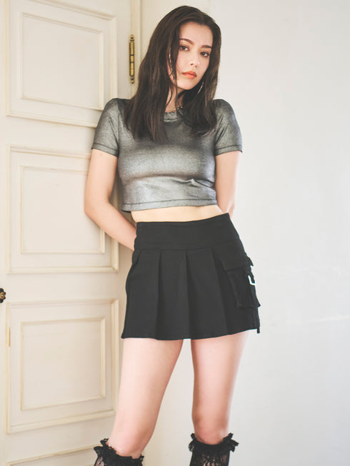 カーゴポケットプリーツスカートⅡ