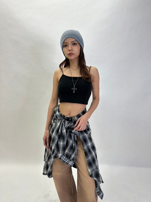 2パターンチェックオーバーシャツ