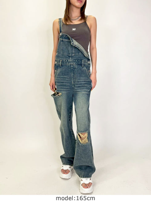 ロゴ刺繍キャミトップ