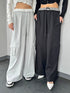コントラストトリムスウェットカーゴパンツ
