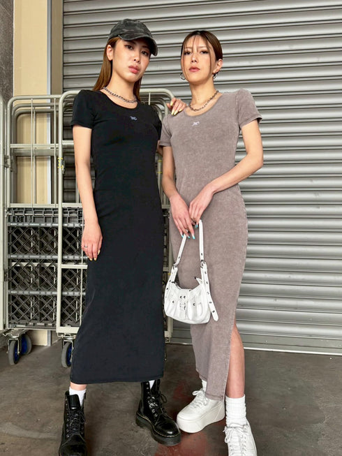 加工タイトロングワンピース