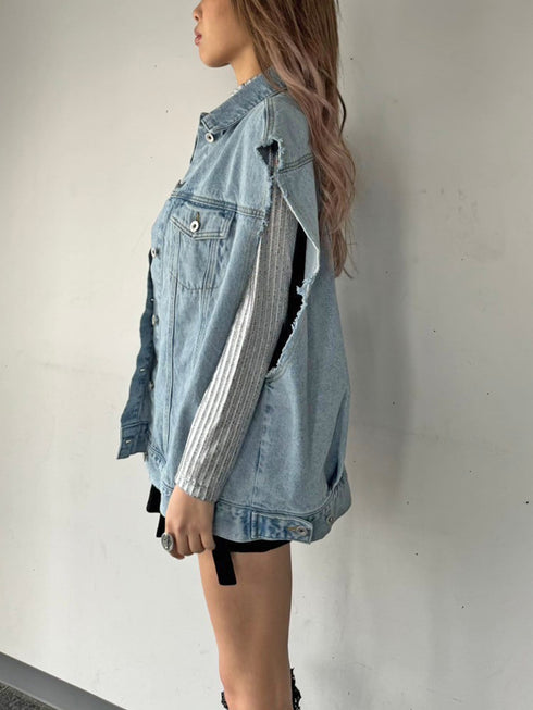 ノースリデニムジャケット