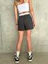 ウエストゴムストライプショートパンツ