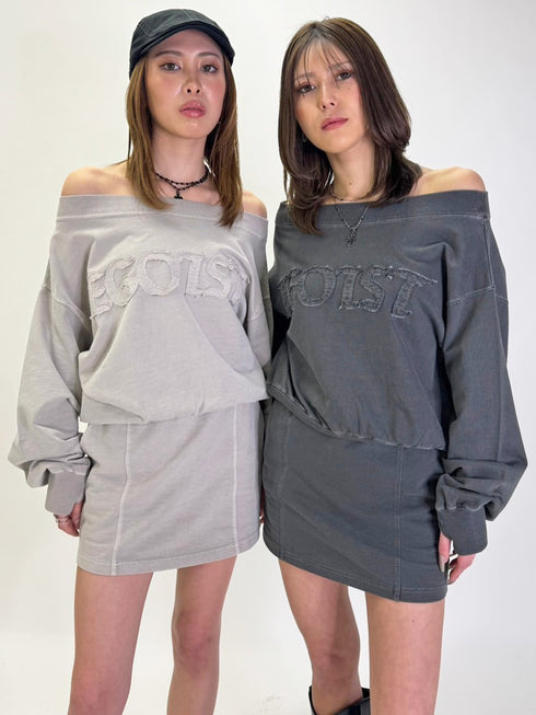 加工裏毛ミニスカート