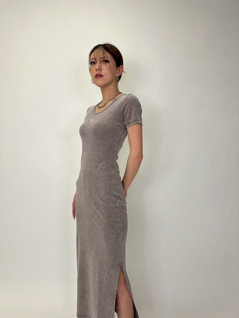 加工タイトロングワンピース