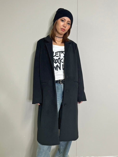 3釦Iラインチェスターコート