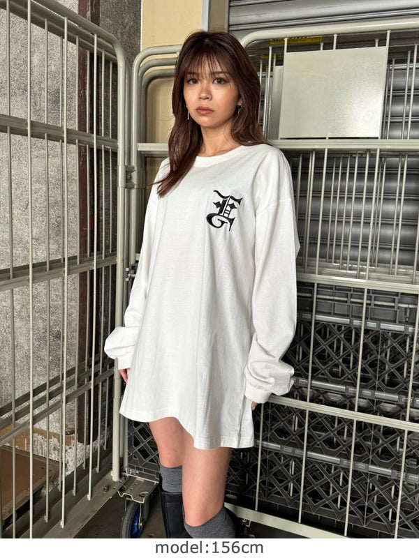 BIG EG刺繍ユニセックスロンT