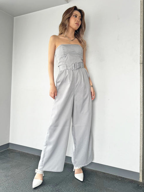 コルセットワイドパンツオールインワン