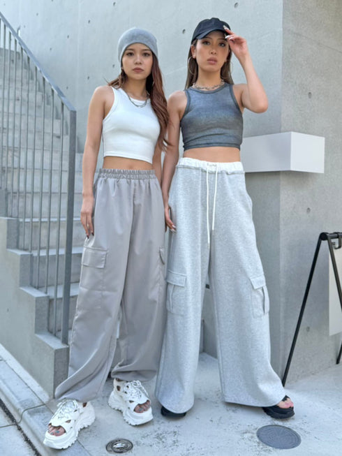 シャイニーショートタンクトップス