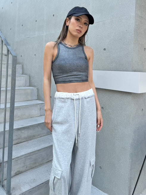 シャイニーショートタンクトップス