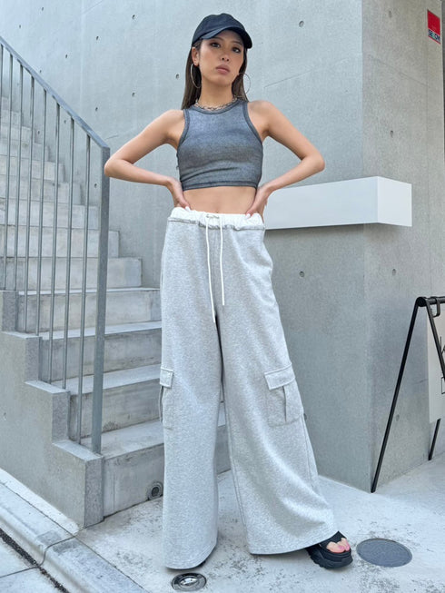 シャイニーショートタンクトップス