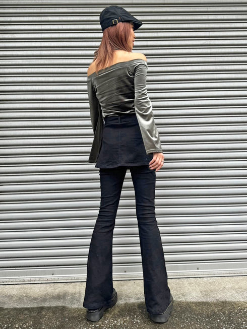 スカートドッキングフレアパンツ