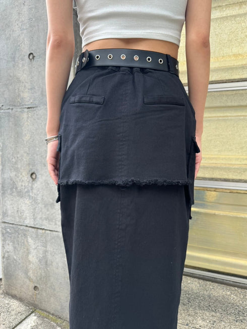 レイヤード風カーゴスカート
