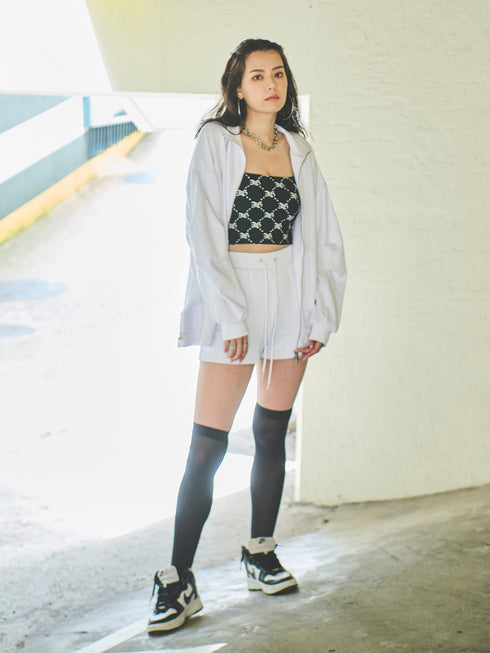 スタンドネックスウェットセットアップ