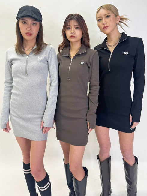 ハーフZIPミニワンピースⅡ