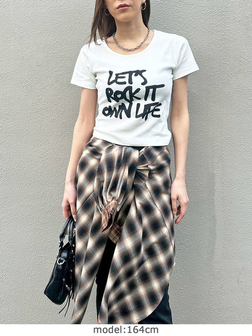 手書き風ロゴTシャツ