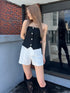 ハイウエストショートパンツ