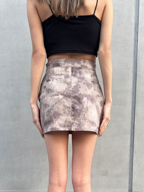 ニュアンス柄ミニスカート