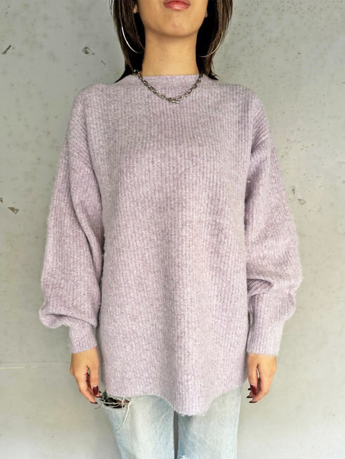 ロングシャギービッグニットトップス
