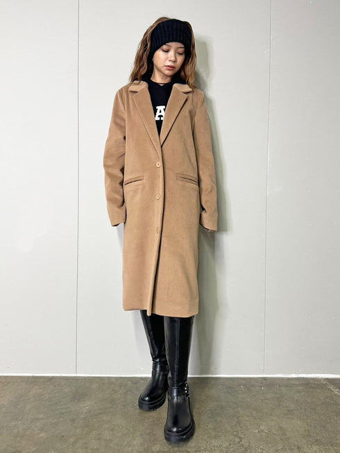 3釦Iラインチェスターコート