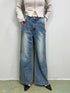 ヴィンテージライク加工ワイドパンツ