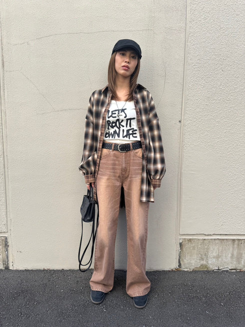 2パターンチェックオーバーシャツ