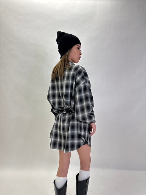 2パターンチェックオーバーシャツ