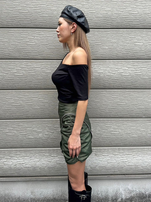 アシメデザインカットリブTOP