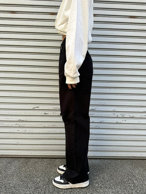 EG Blackツイルワイドパンツ