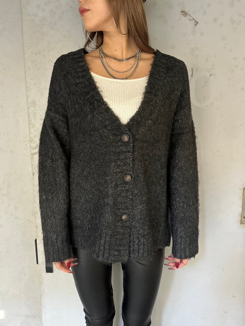ロングシャギーオーバーカーディガン