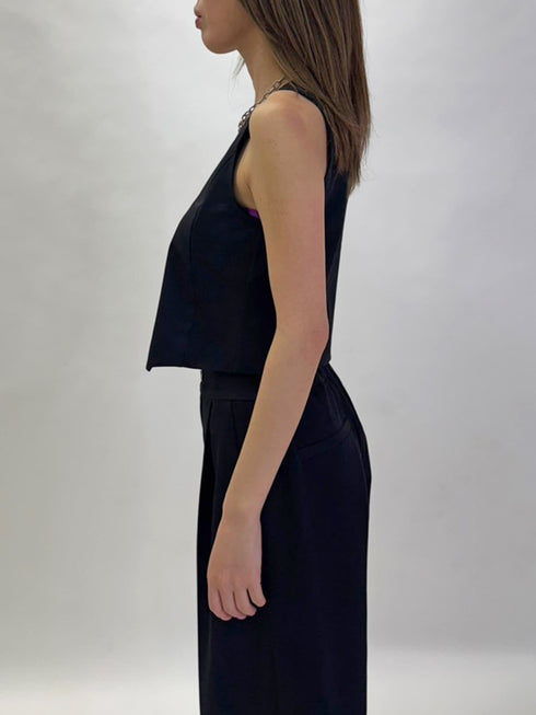 スリーブレスジャケットベスト