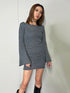 バックオープンニットワンピース