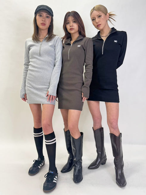 ハーフZIPミニワンピースⅡ