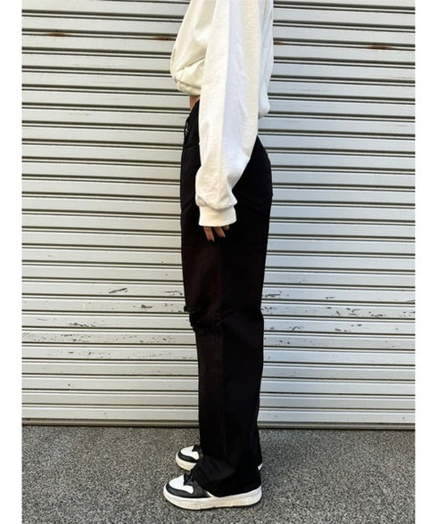 EG Blackツイルワイドパンツ