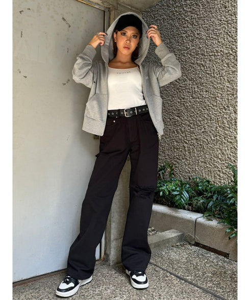 EG Blackツイルワイドパンツ