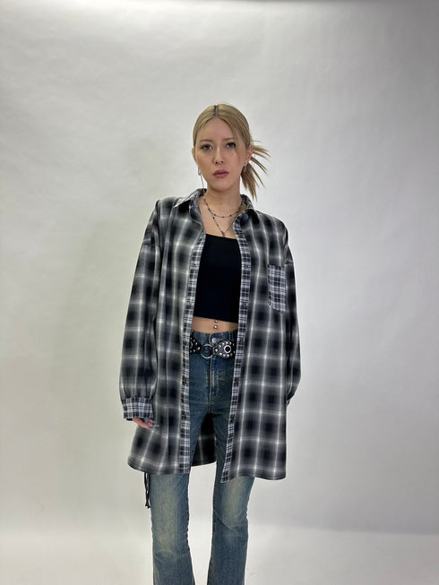 2パターンチェックオーバーシャツ